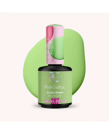 Pink Gellac 397 Lively Green Color Esmalte Gel Permanente