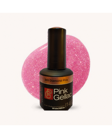 Pink Gellac 243 Diamond Pink Color Esmalte Gel permanente