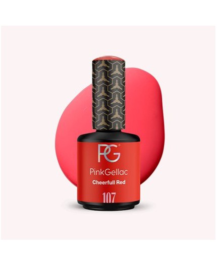 Pink Gellac 107 Cheerful Red Color Esmalte en Gel Permanente Pink Gellac 107 Cheerful Red Color Esmalte en Gel Permanente