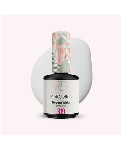 Pink Gellac 319 Decent White Color Esmalte Gel Permanente Pink Gellac 319 Decent White Color Esmalte Gel Permanente