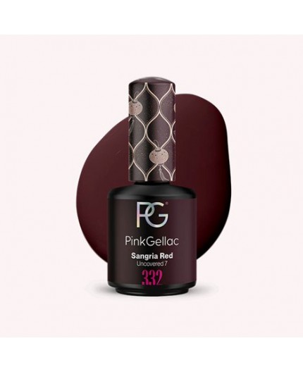 Pink Gellac 332 Sangria Red Rojo Color Esmalte Gel Permanente Pink Gellac 332 Sangria Red Rojo Color Esmalte Gel Permanente