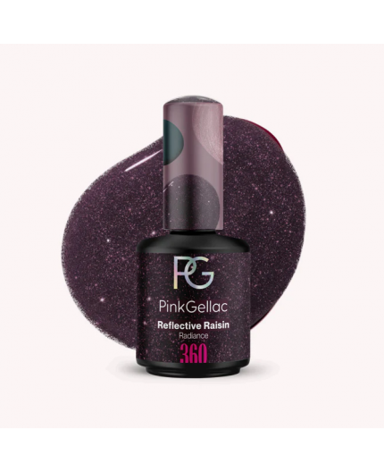 Pink Gellac 360 Reflective Raisin Color Esmalte Gel Permanente Pink Gellac 360 Reflective Raisin Color Esmalte Gel Permanente