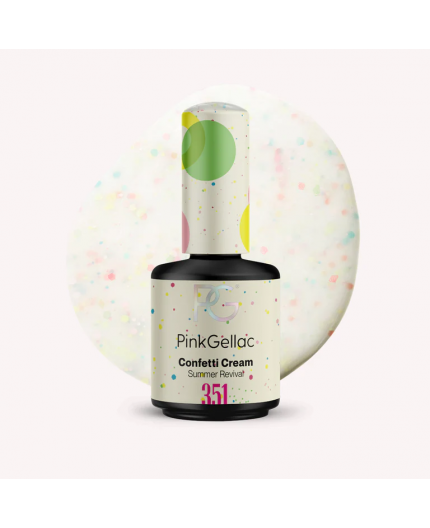 Pink Gellac 351 Confetti Cream Crema Color Esmalte Gel Permanente Pink Gellac 351 Confetti Cream Crema Color Esmalte Gel Permanente