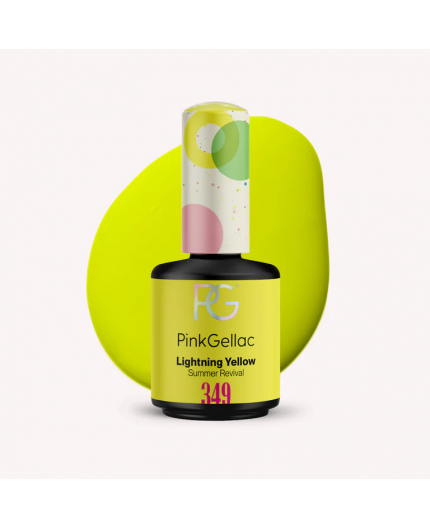 Pink Gellac 349 Lightning Yellow Amarillo Color Esmalte Gel Permanente Pink Gellac 349 Lightning Yellow Amarillo Color Esmalte Gel Permanente