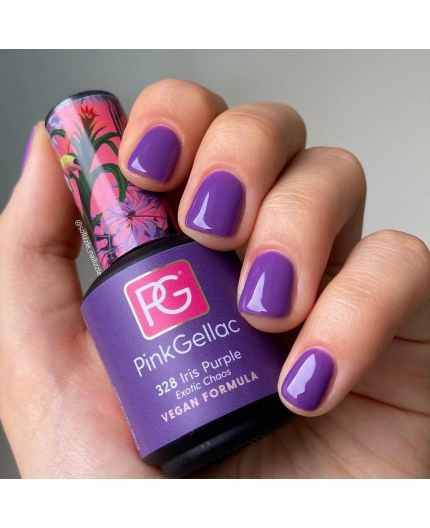 Pink Gellac 328 Iris Purple Lila Color Esmalte Gel Permanente