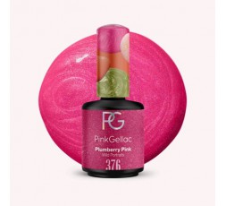 376 Plumberry Pink Color Esmalte Gel Permanente Rosa con Brillo