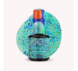 371 Crushed Crystal Color Esmalte Gel Permanente Azul Purpurina