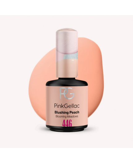 Pink Gellac 446 Blushing Peach Color Esmalte Gel Permanente Pink Gellac 446 Blushing Peach Color Esmalte Gel Permanente