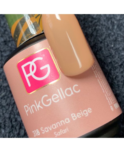 Pink Gellac 318 Savanna Beige Color Esmalte Gel Permanente Pink Gellac 318 Savanna Beige Color Esmalte Gel Permanente