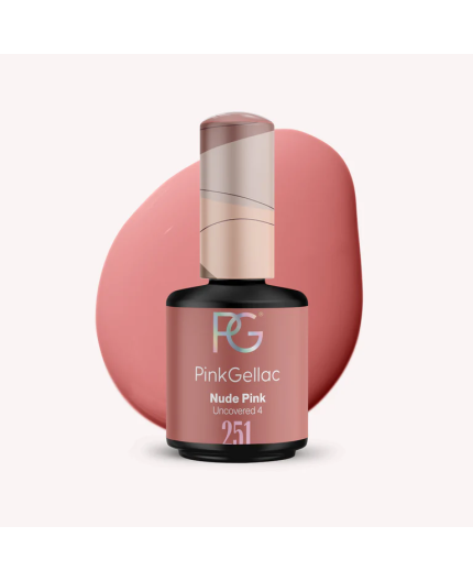 Pink Gellac 251 Nude Pink Rosa Color Esmalte Gel Permanente