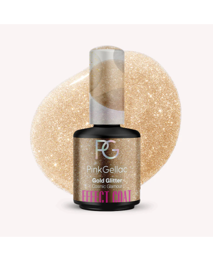 Coat efecto dorado - Gold Glitter de Pink Gellac