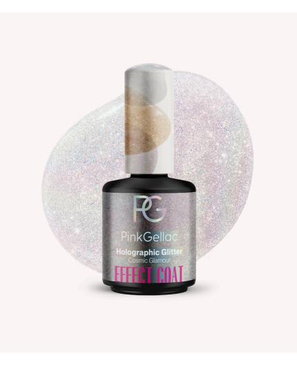 Coat efecto holográfico - Holographic Glitter de Pink Gellac