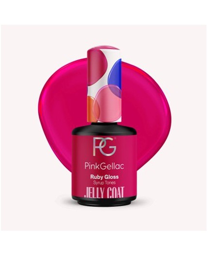 Jelly Coat Ruby Gloss Color Esmalte Gel Permanente