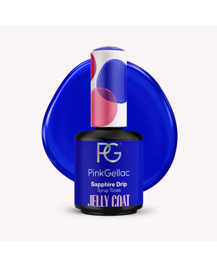 Jelly Coat Sapphire Blue Color Esmalte Gel Permanente