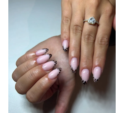 combina el 203 Chocolate Brown con el 421 Mocha Brown en base de RB frosted Pink