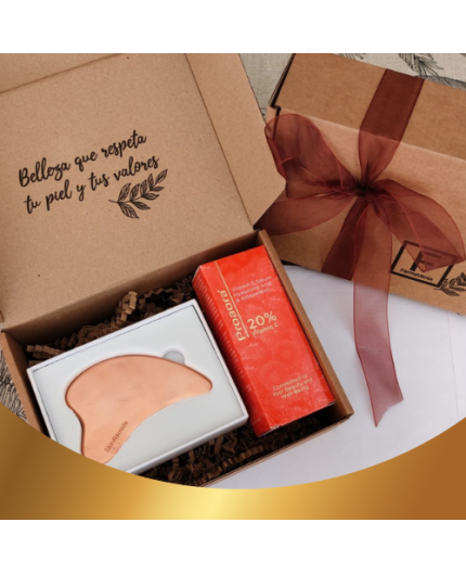 Ritual Gua Sha Glow: cobre puro + activos antioxidantes