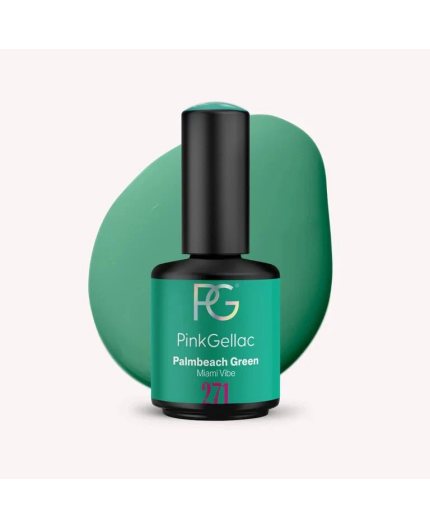 Pink Gellac 271 Palmbeach Green Color Esmalte Gel Permanente