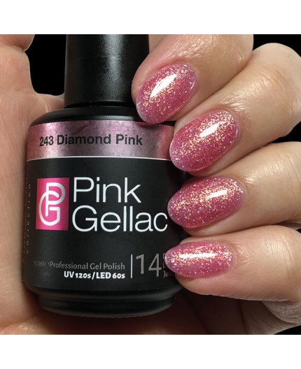 Pink Gellac 243 Diamond Pink Color Esmalte Gel permanente Pink Gellac 243 Diamond Pink Color Esmalte Gel permanente